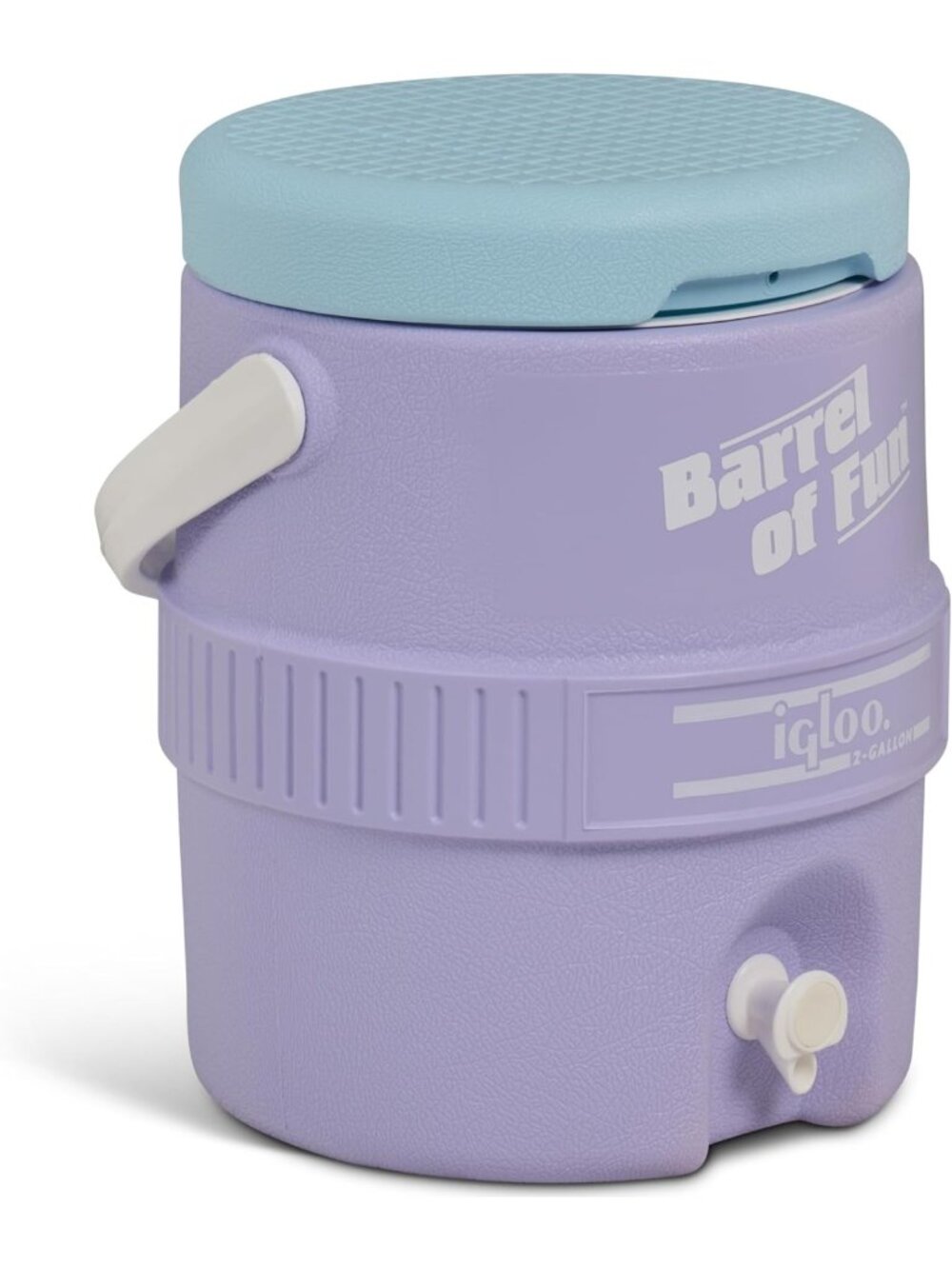 Retro 2 Gallon Beverage Jug - Fun Lilac Breeze Drink Dispenser for Parties